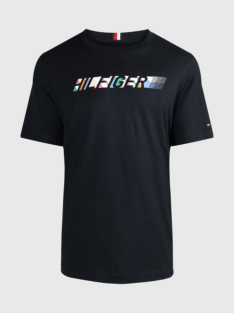 Playera Tommy Hilfiger con logo en pecho de hombre