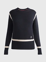 Suéter con franjas contrastantes de mujer Tommy Hilfiger