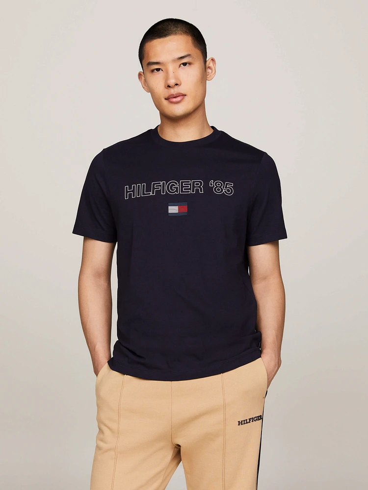 Playera con logo TH 1985 de hombre Tommy Hilfiger