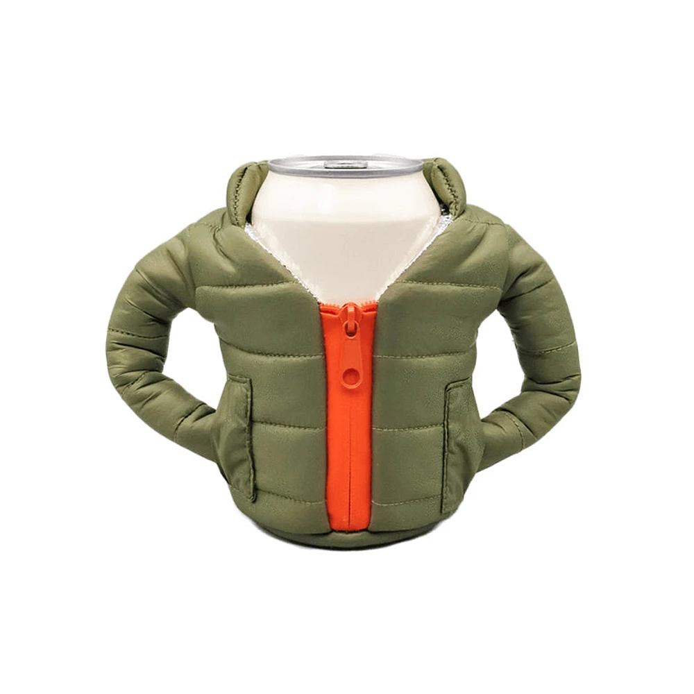 Beverage Jacket Green & Orange