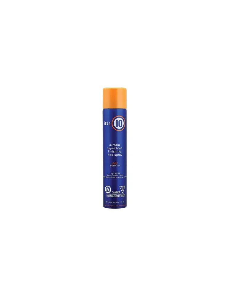 It's a 10 Miracle Superhold Finishing Hair Spray plus Keratin - 334ml