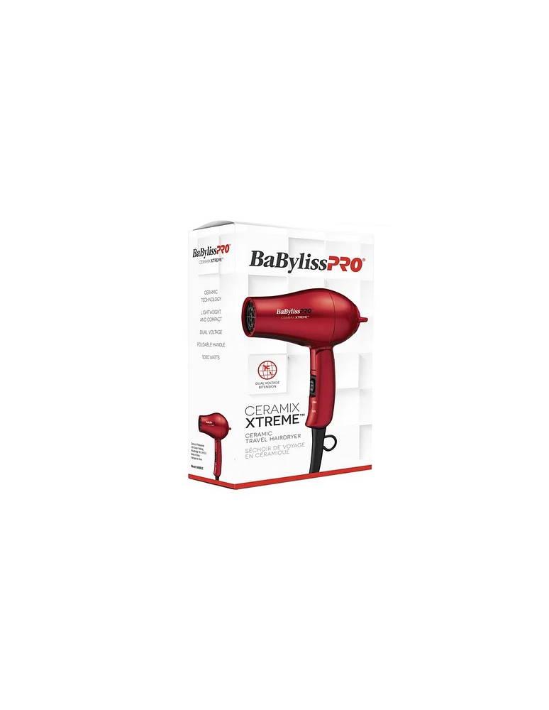 BaBylissPro Ceramic Folding Travel Hairdryer - Out of Stock