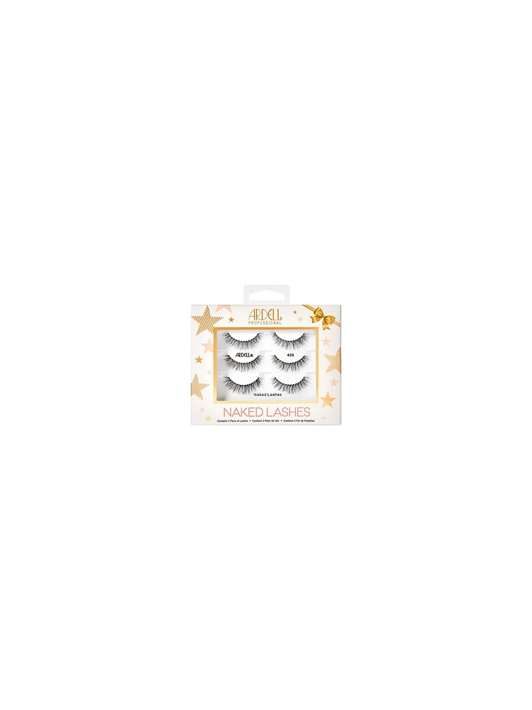 Ardell Naked Lashes 420 Holiday Pack 3 Pk