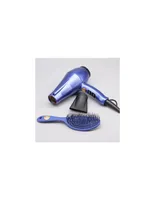 BabylissPro Ionic Ceramic Hairdryer & Brush Set Purple