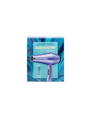 BabylissPro Ionic Ceramic Hairdryer & Brush Set Purple