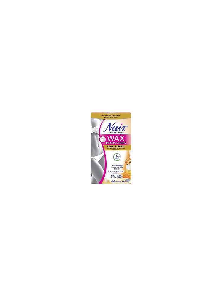 Nair Wax Ready Strips for Legs & Body Milk & Honey