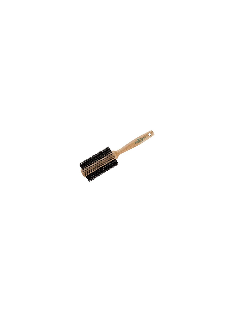 Dannyco Brosse Ronde Nature Pro en Bois de Chêne avec Soies de Sanglier Très Grande