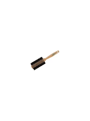 Dannyco Brosse Ronde Nature Pro en Bois de Chêne avec Soies de Sanglier Très Grande