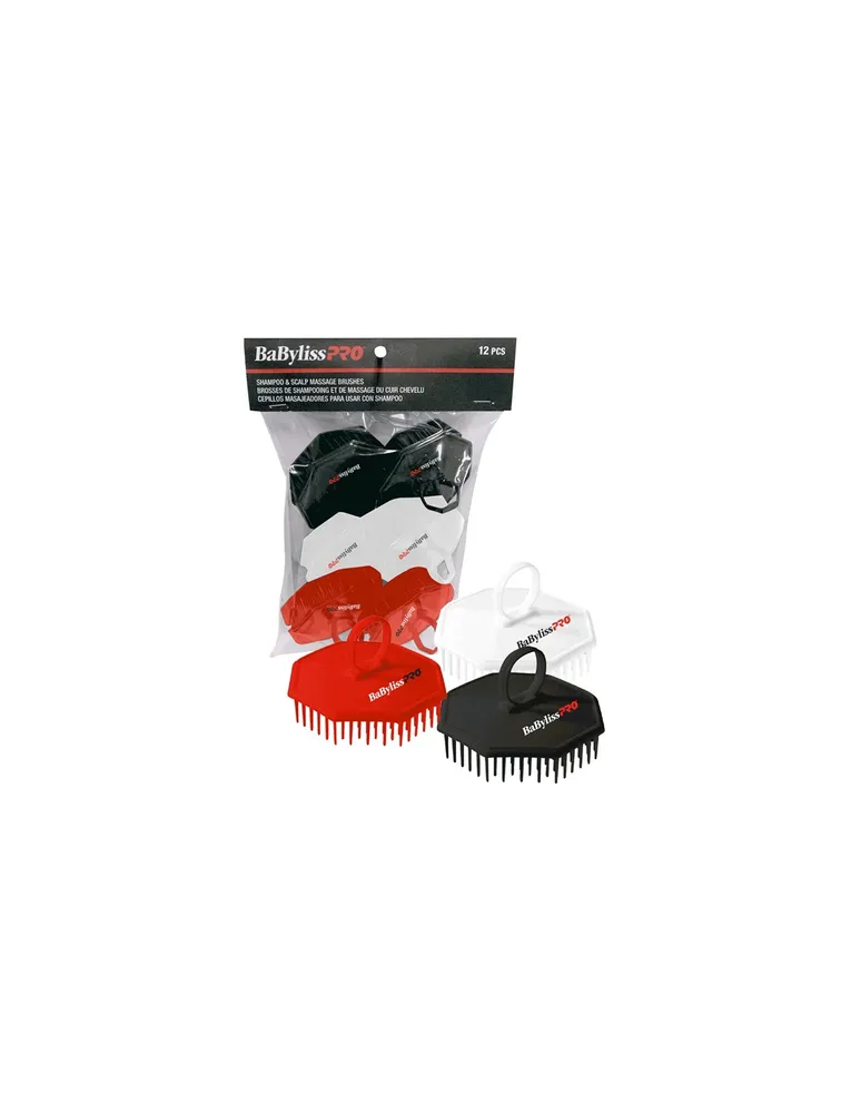 BabylissPro Shampoo & Massage Brushes 12 Pack