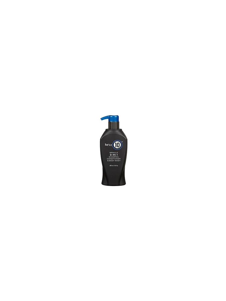 He's a 10 Mens 3-in-1 Daily Shampoo - Conditioner - Body Wash - 295ml