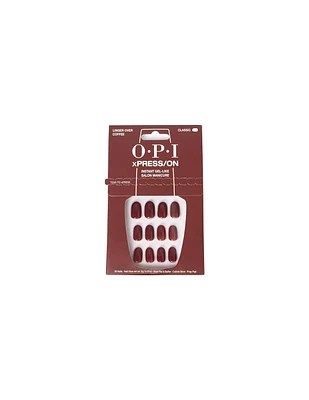 OPI xPRESS/ON Nails Short Linger Over Coffee - Out of Stock