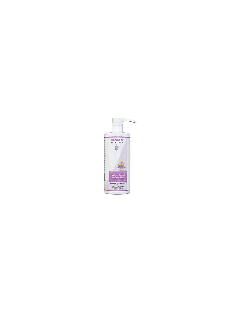 Segals Shampooing Violet pour Cheveux Blancs, Blonds et Gris - 1L