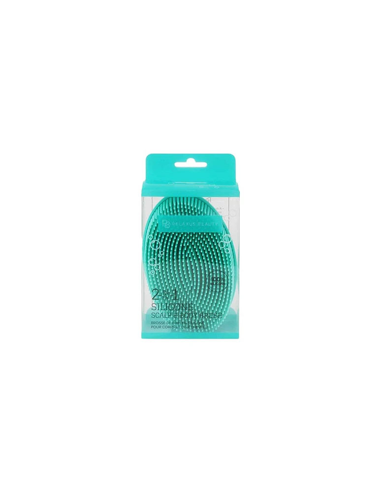 Relaxus 2-in-1 Silicone Scalp & Body Brush Mint - Out of Stock