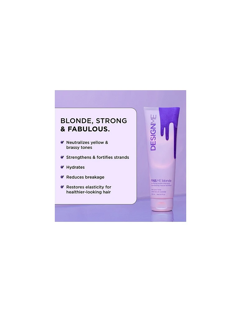 FabME Blonde Fortifying Purple Shampoo - 250ml