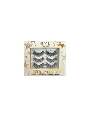 Ardell 3D Faux Mink Lashes Holiday Pack 3Pk