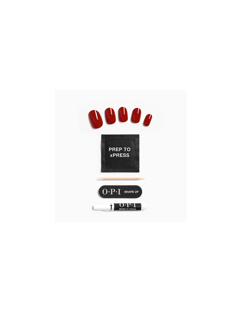 OPI xPRESS/ON Nails Big Apple Red