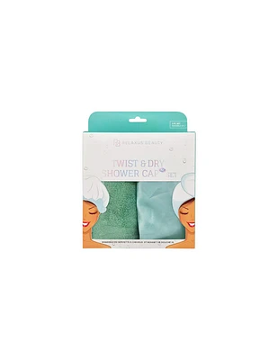 Relaxus Twist N' Dry Towel and XL Shower Cap Set Turquoise - Out of Stock