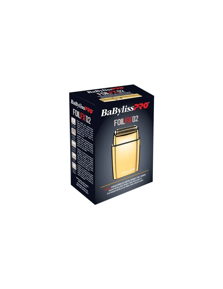 BaByliss PRO Gold Cord/Cordless Metal Double Foil Shaver - FXFS2G