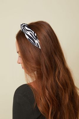 Black And White Print Headband