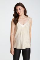 Spaghetti Strap Metallic Top