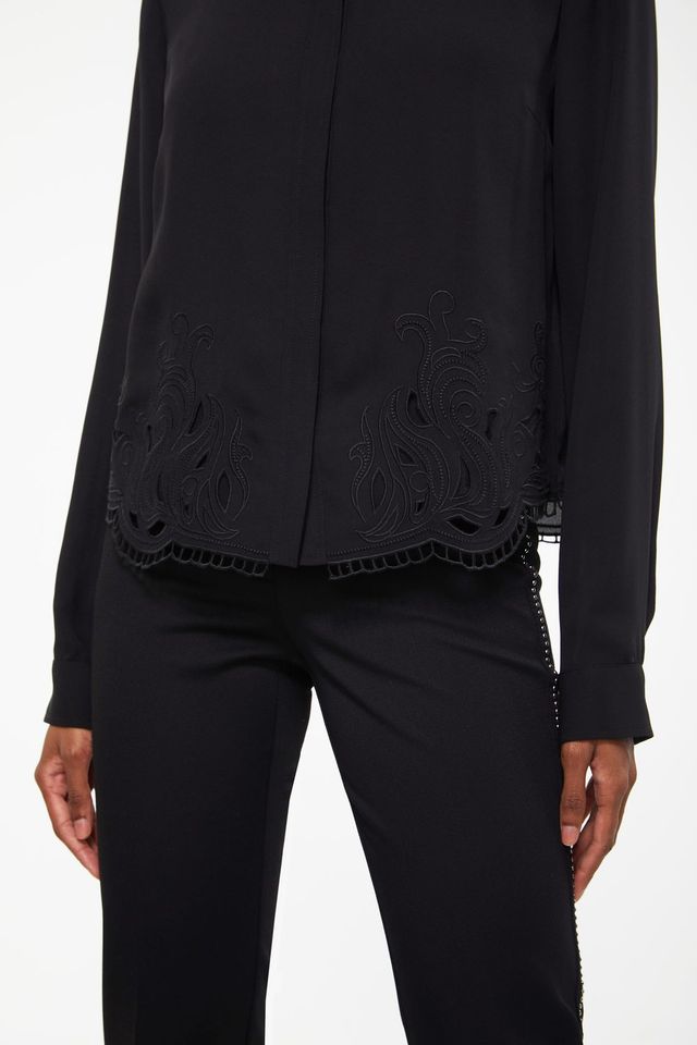 Embroidered Fluid Shirt