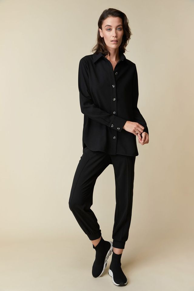 Long Shirt With Rounded Hem