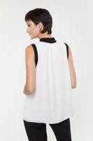 Sleeveless Top With Rib Detail