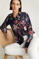 Floral Printed Sateen Shirt