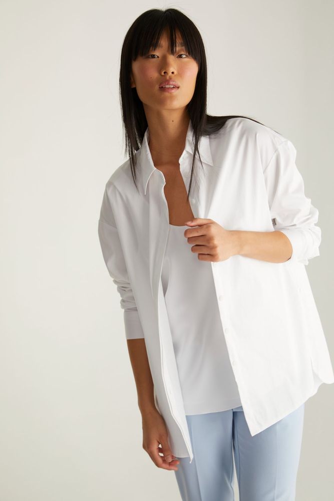 Oversized Blouse With Longer Back