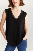 Sleeveless Top With Lace Detail