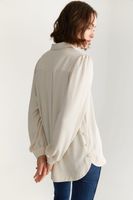 Loose Blouse With Puffy Sleeves