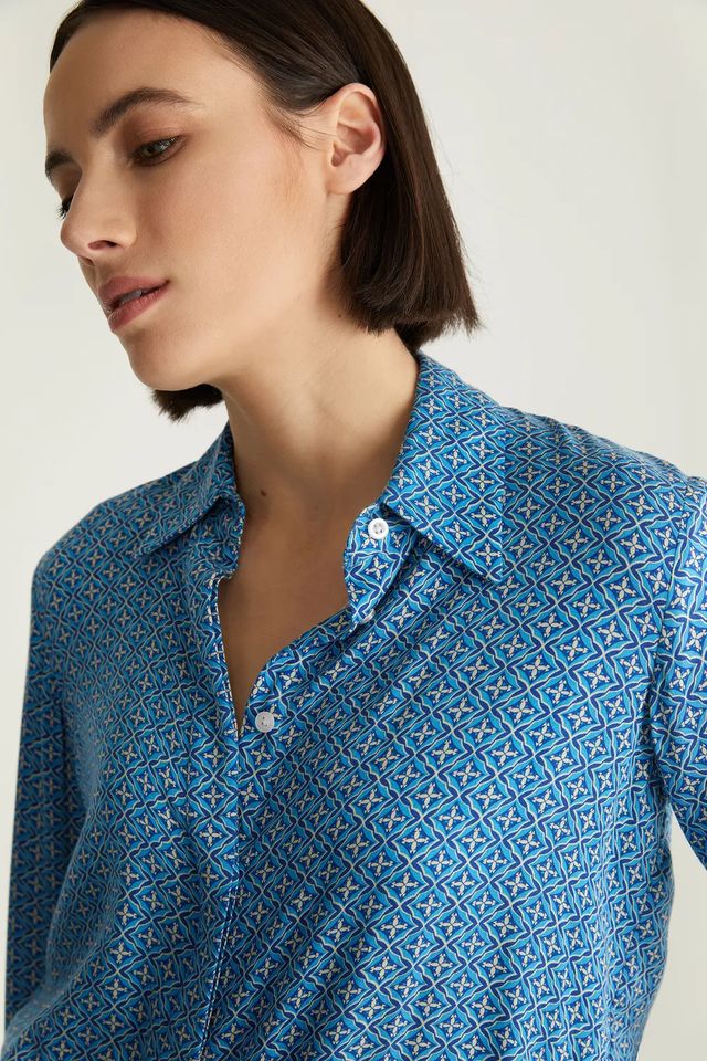 Printed Shirt With Hidden Placket