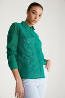 Regular Fit Eyelet Shirt