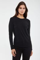 Rib Crew Neck Top