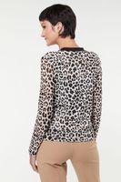 Leopard Mesh Cardigan