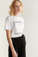 Boyfriend Fit Trisan Logo T-shirt