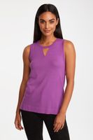 Sleeveless Top With V Detail