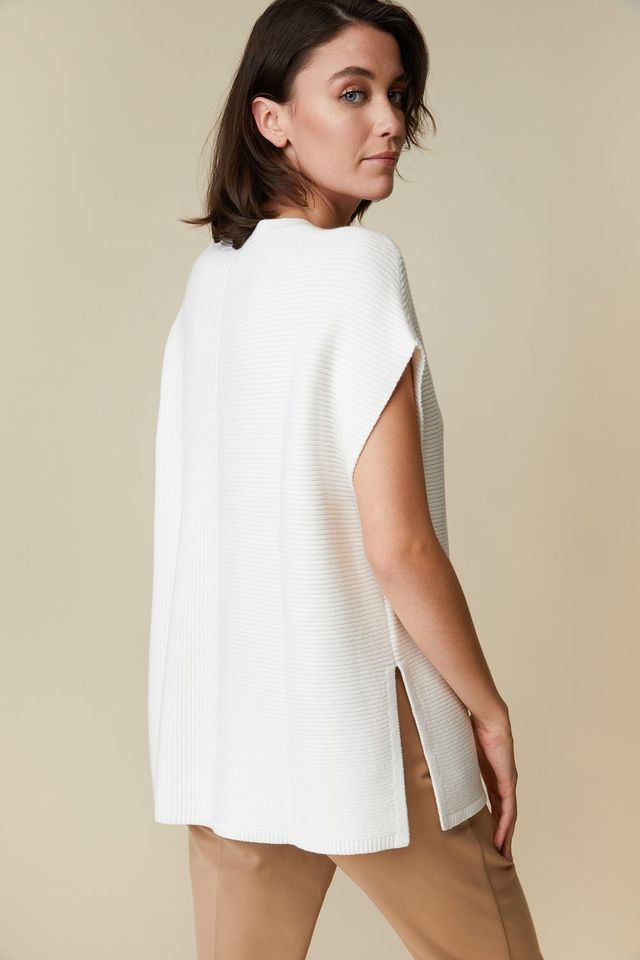 Crew Neck Sleeveless Sweater