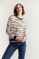 Zebra Print Sweater