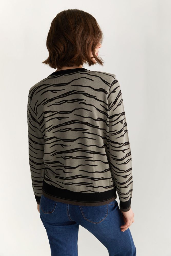 Zebra Print Sweater