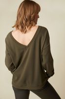 Open Back Sweatshirt