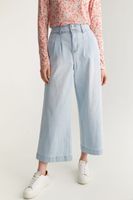 Wide Leg Crop Pant With Pleats