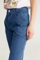 High Waist Jean With Elastic Cuff