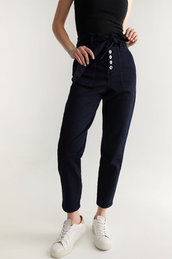 High Waist Jean With Sash