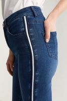 High Waist Slim Jean With Side Ribbon