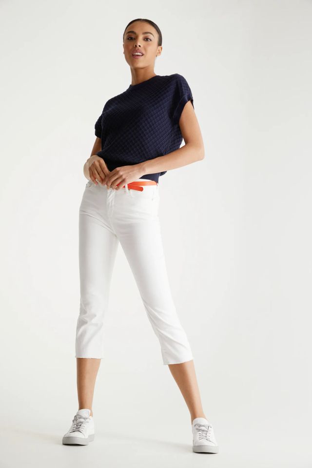 Urban Slim Crop Pant With Raw Hem