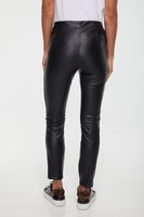 Vegan Leather Legging With Side Band