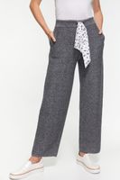 Knit Pant With Printed Scarf