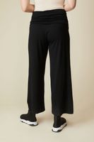 Wide Leg Crop Jersey Pant