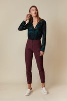 High Waist Pant With Darts & Back Tab